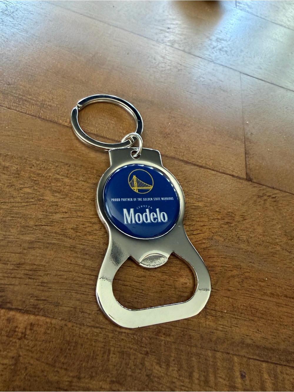 Modelo x Golden State Warriors Blue and Gold Bottle Opener Keychain (Set of 2)
